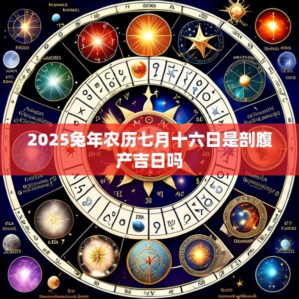 2025兔年农历七月十六日是剖腹产吉日吗