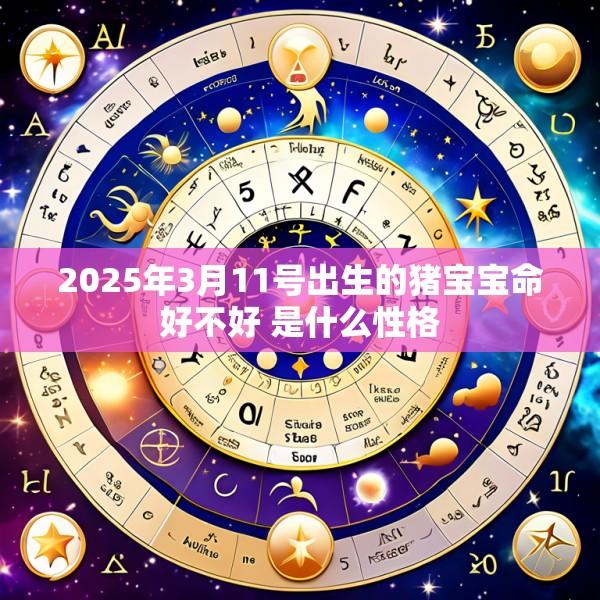 2025年3月11号出生的猪宝宝命好不好 是什么性格