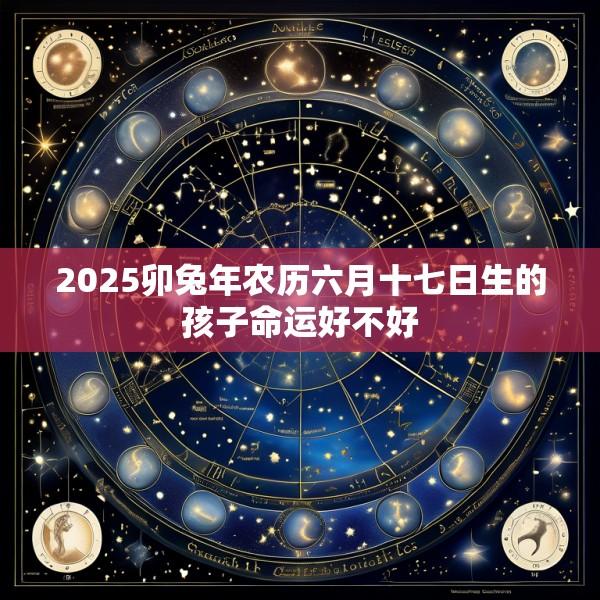2025卯兔年农历六月十七日生的孩子命运好不好