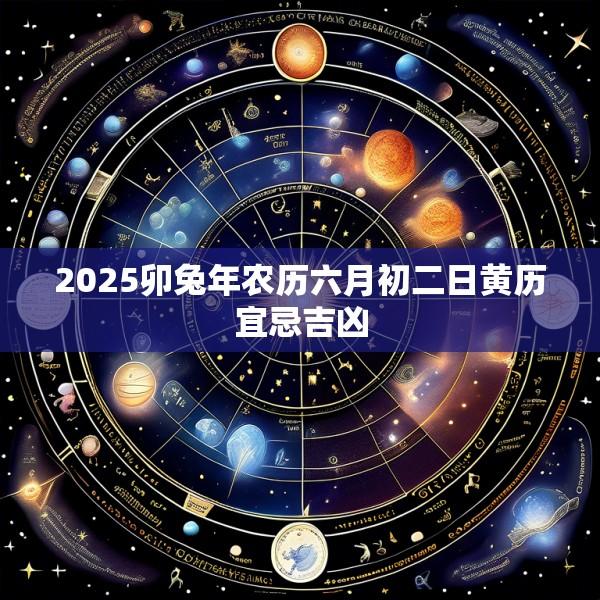 2025卯兔年农历六月初二日黄历宜忌吉凶