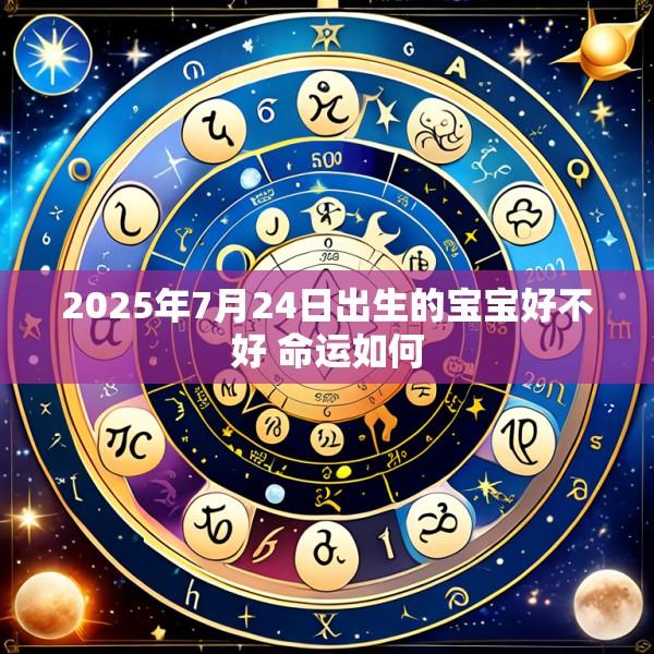 2025年7月24日出生的宝宝好不好 命运如何