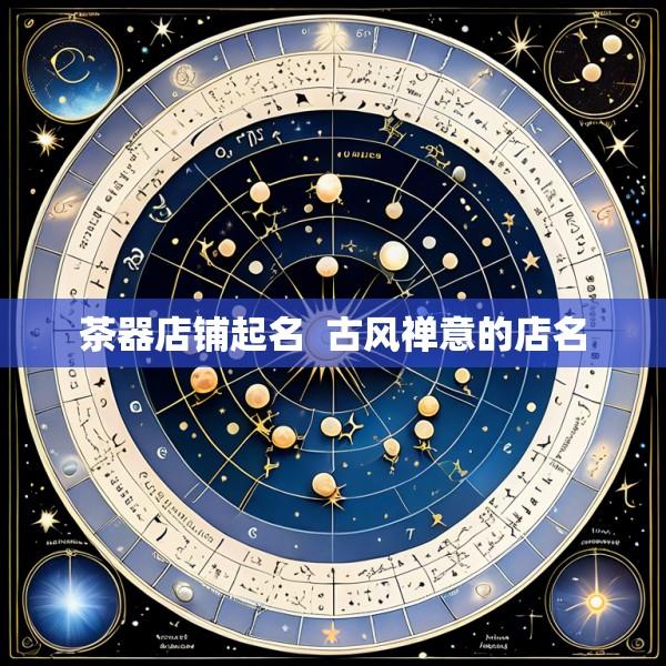 茶器店铺起名  古风禅意的店名