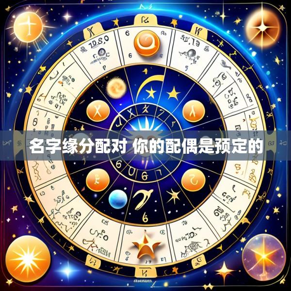 名字缘分配对 你的配偶是预定的