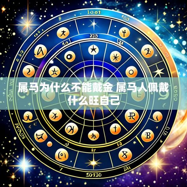 属马为什么不能戴金 属马人佩戴什么旺自己