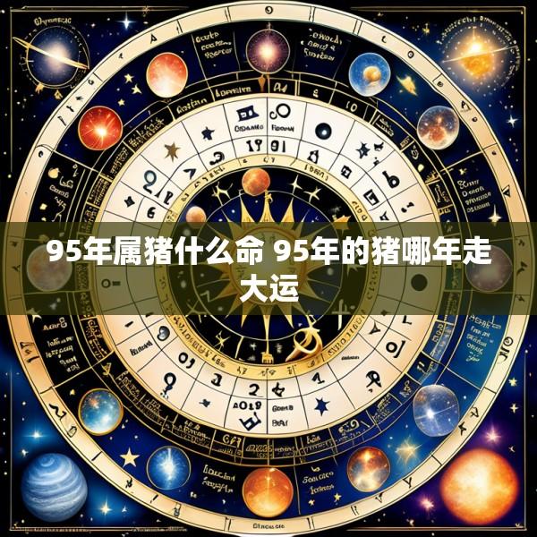 95年属猪什么命 95年的猪哪年走大运