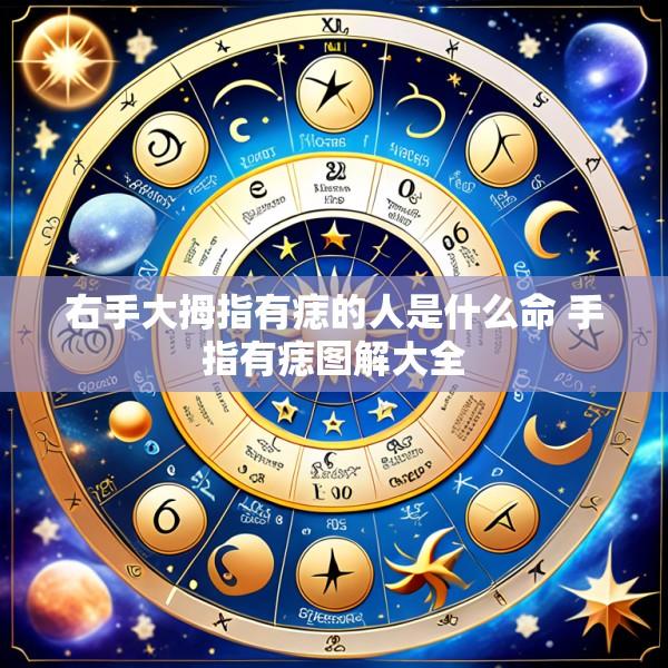 右手大拇指有痣的人是什么命 手指有痣图解大全