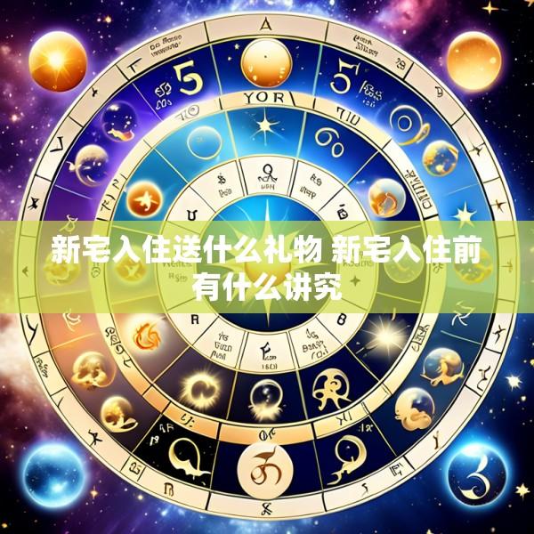 新宅入住送什么礼物 新宅入住前有什么讲究