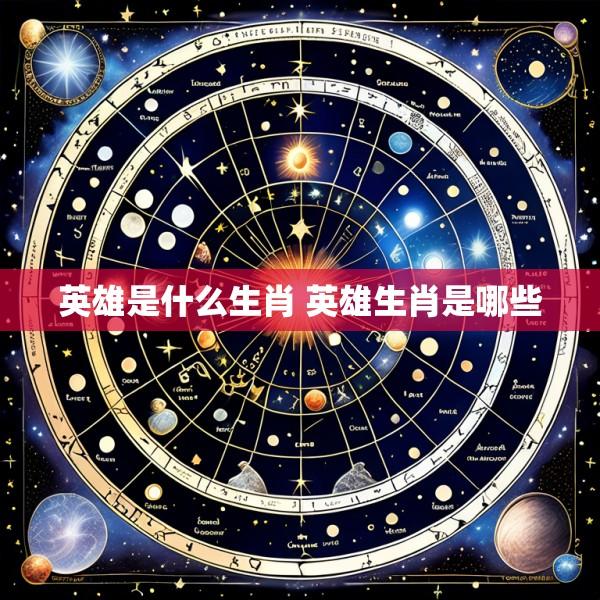 英雄是什么生肖 英雄生肖是哪些