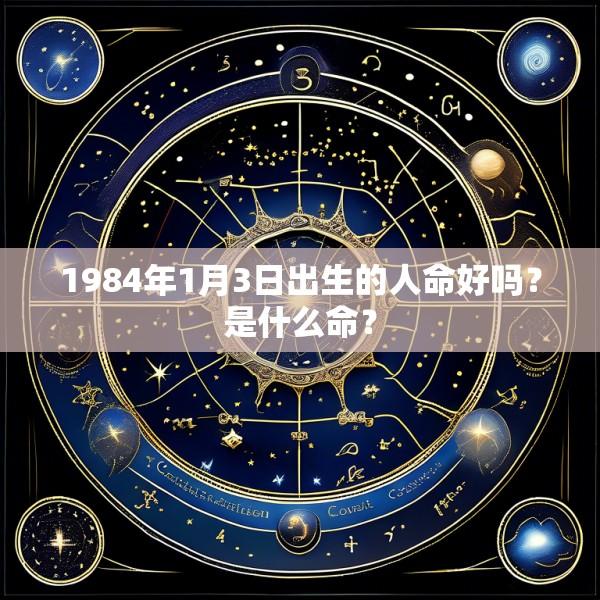 1984年1月3日出生的人命好吗？是什么命？