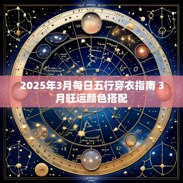 2025年3月每日五行穿衣指南 3月旺运颜色搭配