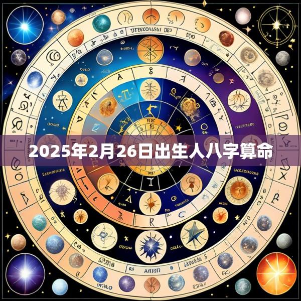 2025年2月26日出生人八字算命