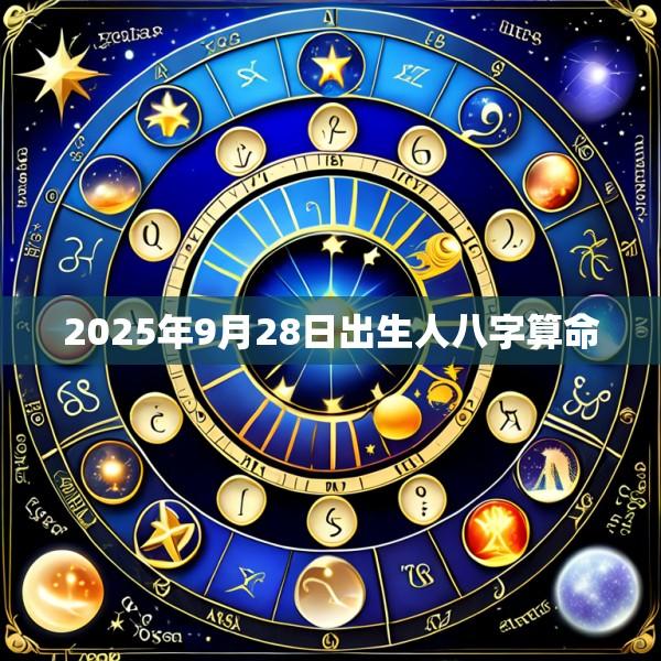 2025年9月28日出生人八字算命