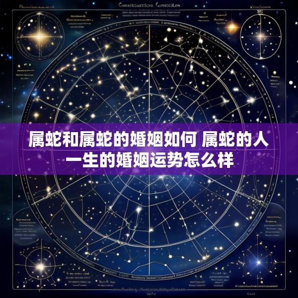属蛇和属蛇的婚姻如何 属蛇的人一生的婚姻运势怎么样