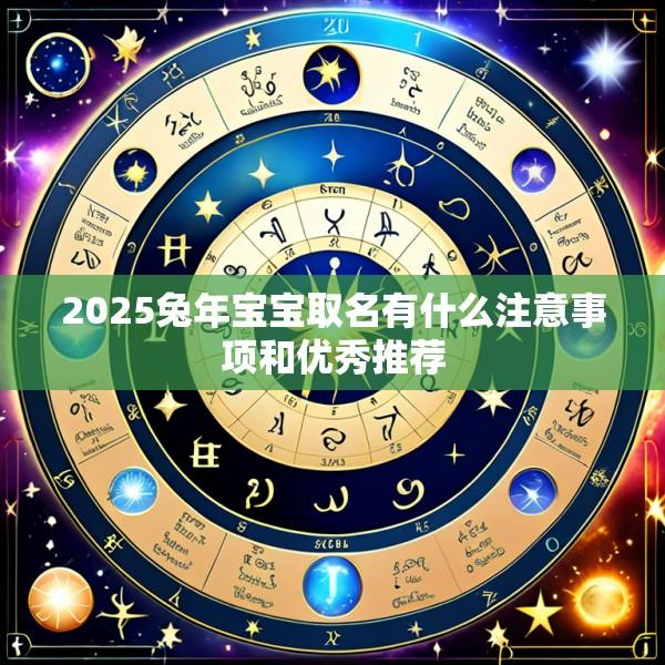 2025兔年宝宝取名有什么注意事项和优秀推荐