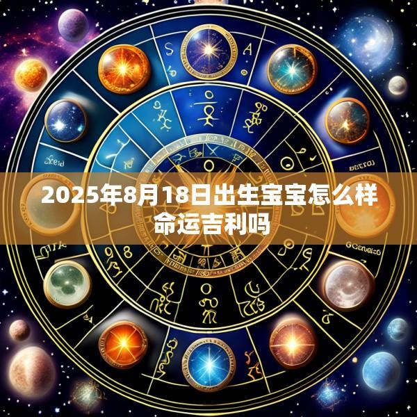 2025年8月18日出生宝宝怎么样 命运吉利吗