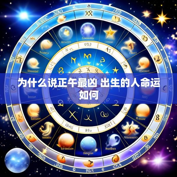 为什么说正午最凶 出生的人命运如何