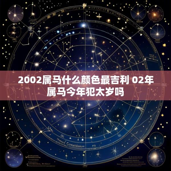 2002属马什么颜色最吉利 02年属马今年犯太岁吗