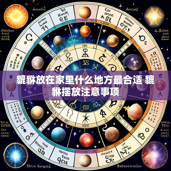 貔貅放在家里什么地方最合适 貔貅摆放注意事项