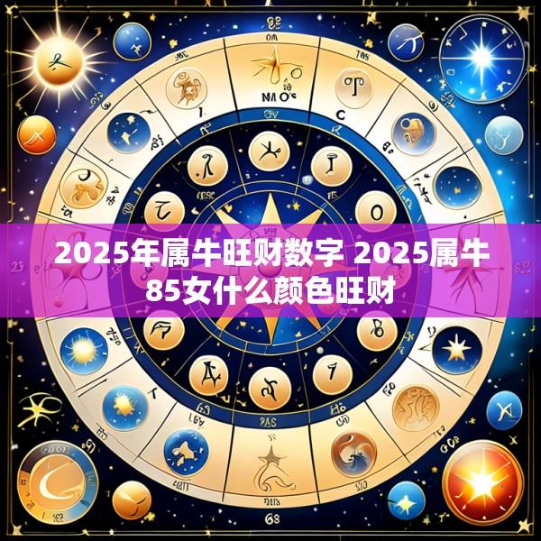 2025年属牛旺财数字 2025属牛85女什么颜色旺财