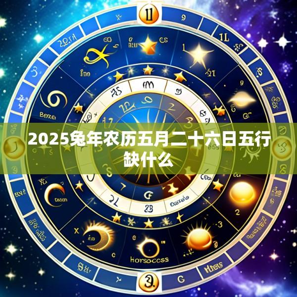 2025兔年农历五月二十六日五行缺什么