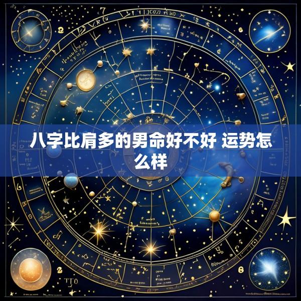 八字比肩多的男命好不好 运势怎么样