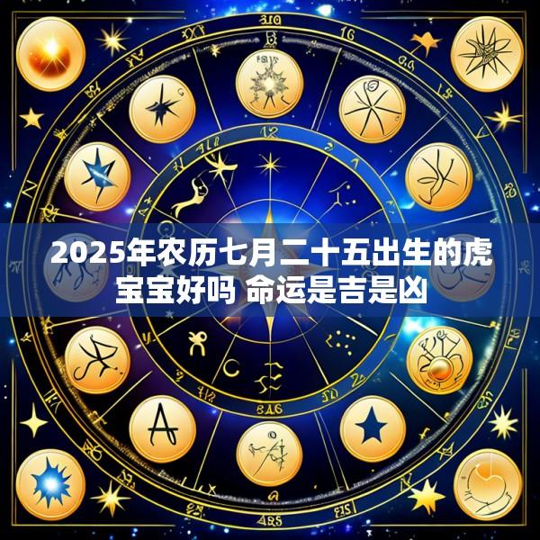2025年农历七月二十五出生的虎宝宝好吗 命运是吉是凶