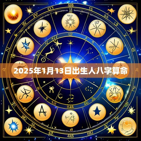 2025年1月13日出生人八字算命