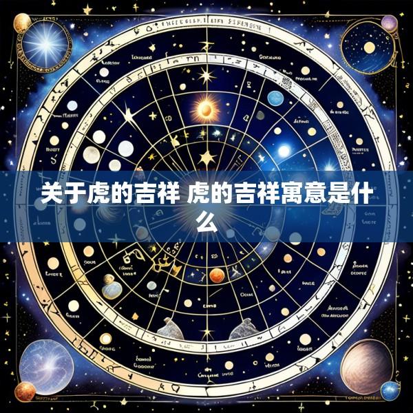 关于虎的吉祥 虎的吉祥寓意是什么