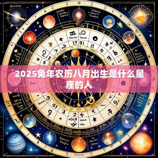 2025兔年农历八月出生是什么星座的人