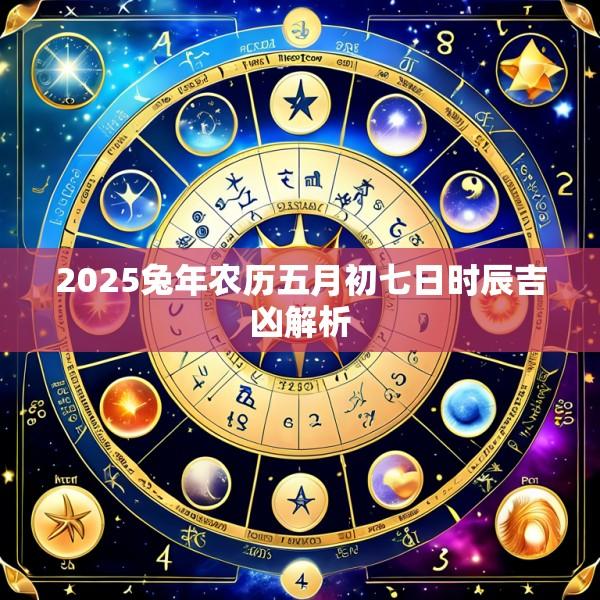 2025兔年农历五月初七日时辰吉凶解析