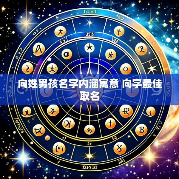 向姓男孩名字内涵寓意 向字最佳取名