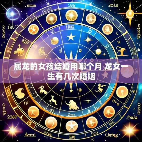 属龙的女孩结婚用哪个月 龙女一生有几次婚姻