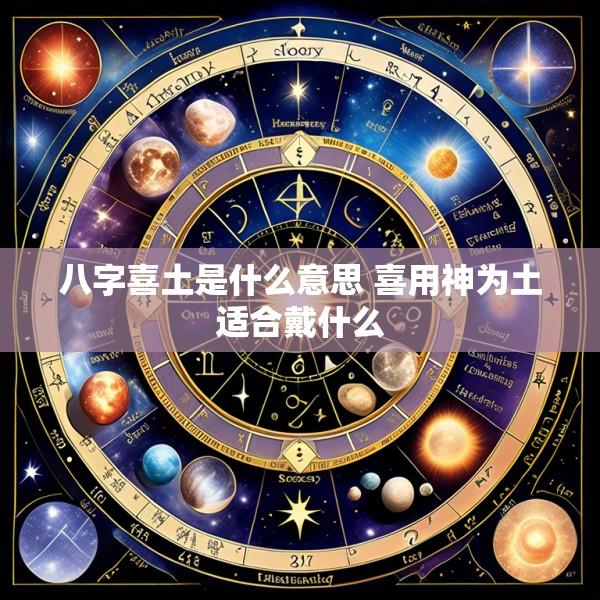 八字喜土是什么意思 喜用神为土适合戴什么