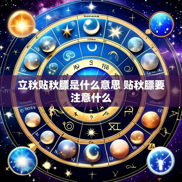 立秋贴秋膘是什么意思 贴秋膘要注意什么