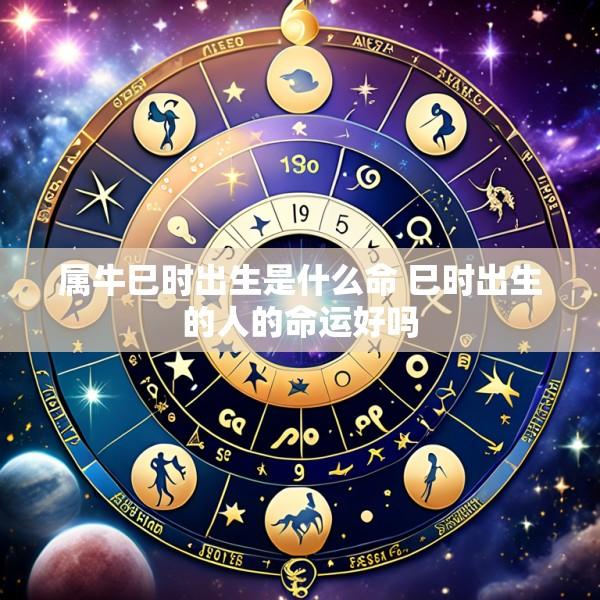 属牛巳时出生是什么命 巳时出生的人的命运好吗