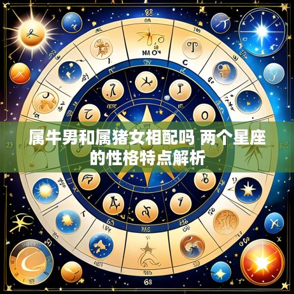 属牛男和属猪女相配吗 两个星座的性格特点解析