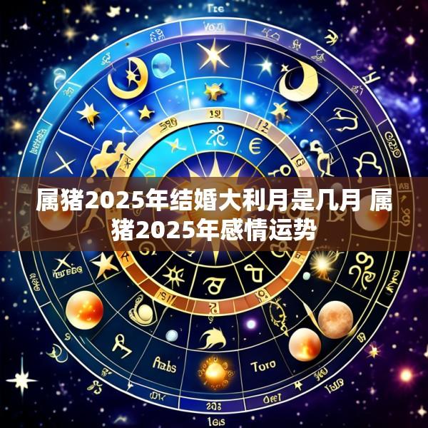 属猪2025年结婚大利月是几月 属猪2025年感情运势