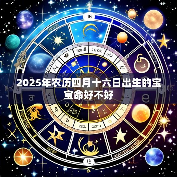 2025年农历四月十六日出生的宝宝命好不好