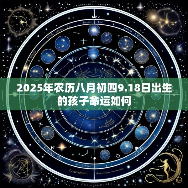 2025年农历八月初四9.18日出生的孩子命运如何