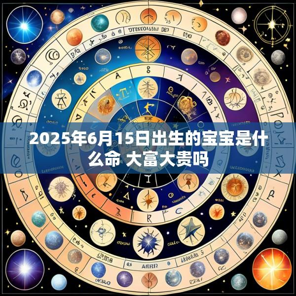 2025年6月15日出生的宝宝是什么命 大富大贵吗