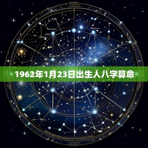1962年1月23日出生人八字算命