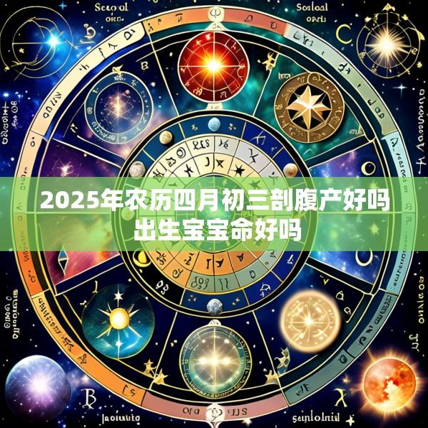 2025年农历四月初三剖腹产好吗 出生宝宝命好吗