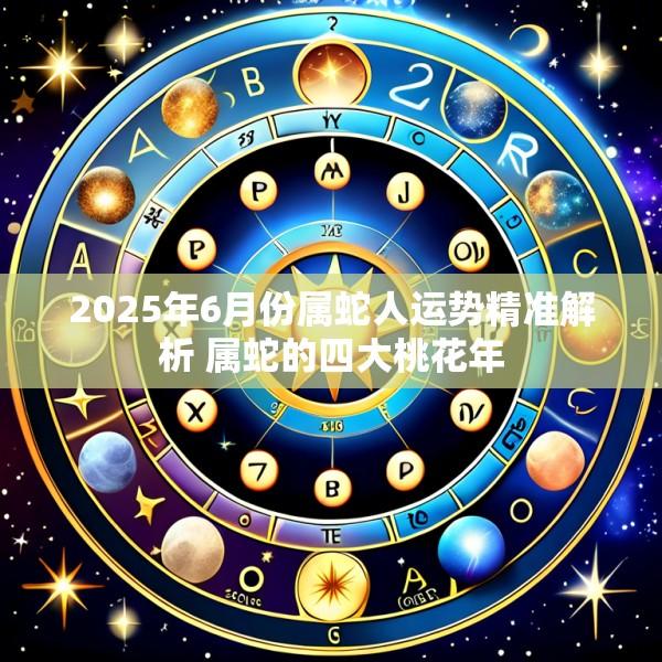 2025年6月份属蛇人运势精准解析 属蛇的四大桃花年