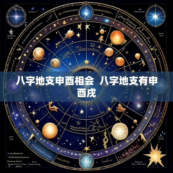 八字地支申酉相会  八字地支有申酉戌
