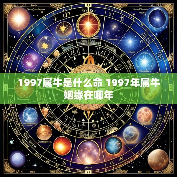 1997属牛是什么命 1997年属牛姻缘在哪年