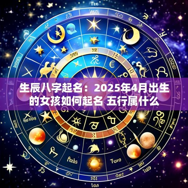 生辰八字起名：2025年4月出生的女孩如何起名 五行属什么