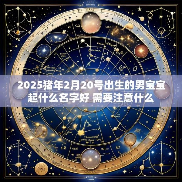 2025猪年2月20号出生的男宝宝起什么名字好 需要注意什么