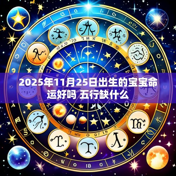 2025年11月25日出生的宝宝命运好吗 五行缺什么