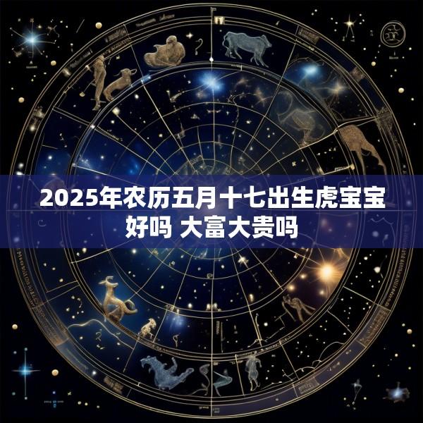2025年农历五月十七出生虎宝宝好吗 大富大贵吗