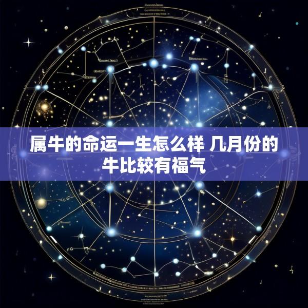 属牛的命运一生怎么样 几月份的牛比较有福气